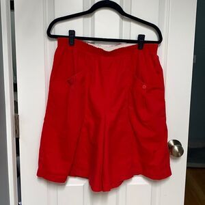 Vintage Red Paper Bag‎ Pocket Culottes